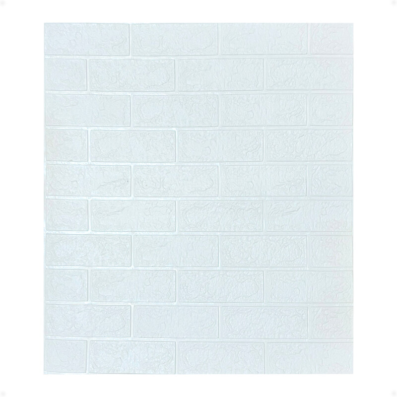 Placa Revestimiento de Pared Autoadhesiva Ladrillo Blanco X1