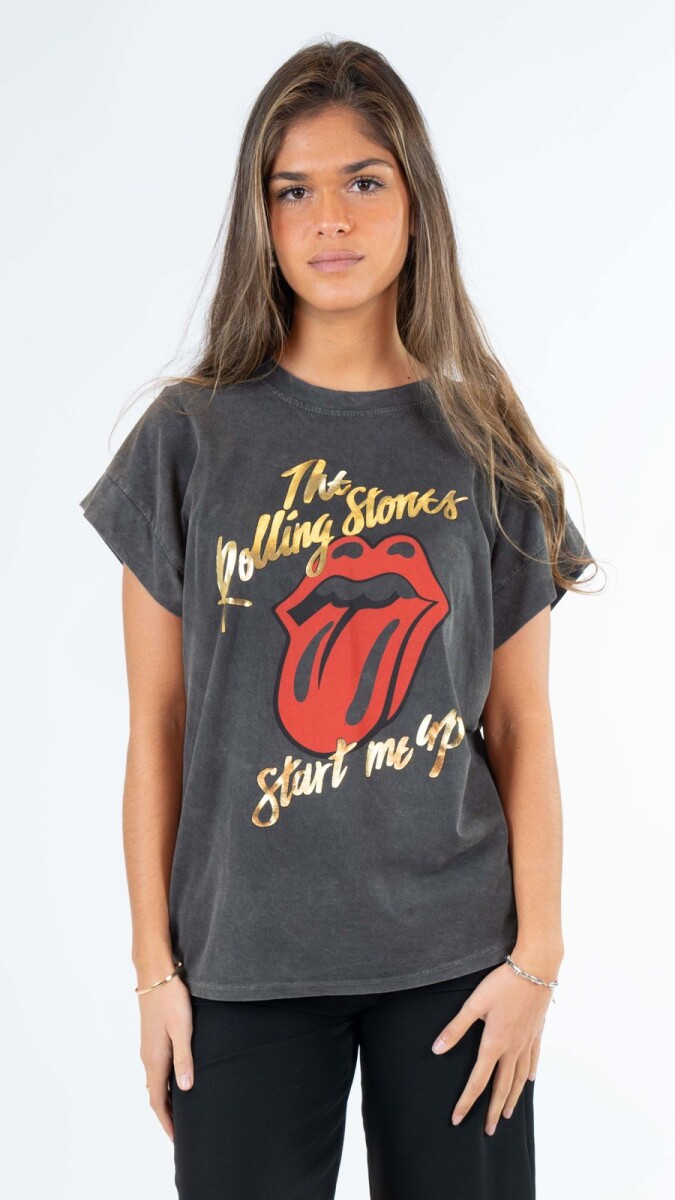 Remera start me up - Gris oscuro 