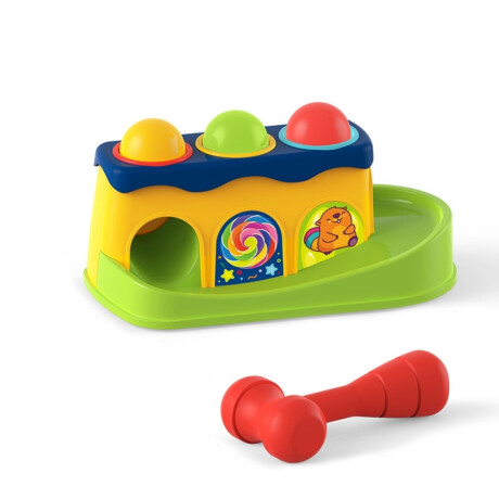 Juego Infantil Knock Ball Huanger He0290 Con Mazo Ub MULTICOLOR
