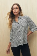 CAMISA LIRIAN Negro/Blanco