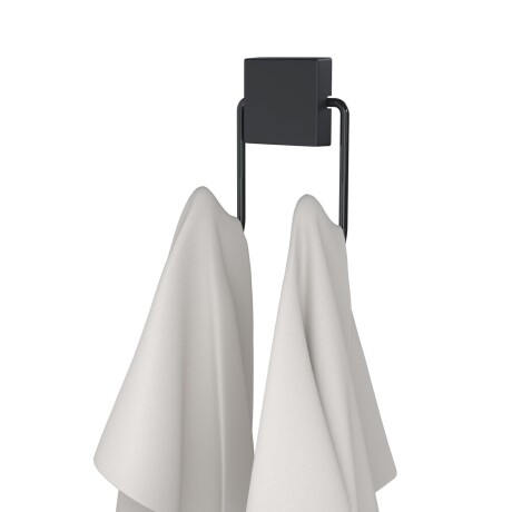 GANCHO DOBLE TOALLA ACERO GRIS EXCLUSIVE