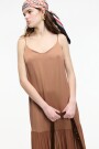 Vestido largo Marron