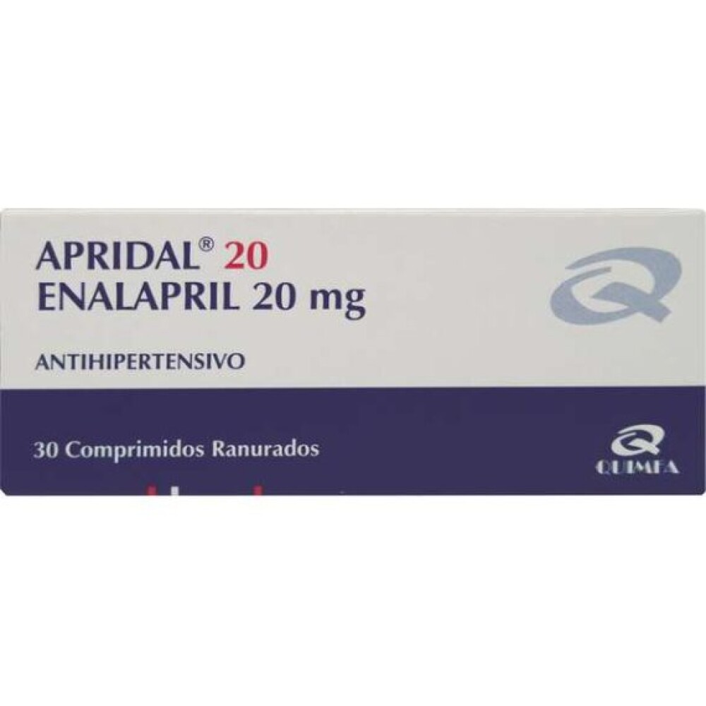 APRIDAL 20 MG CJ X 30 COMP. RANURADOS CJ única