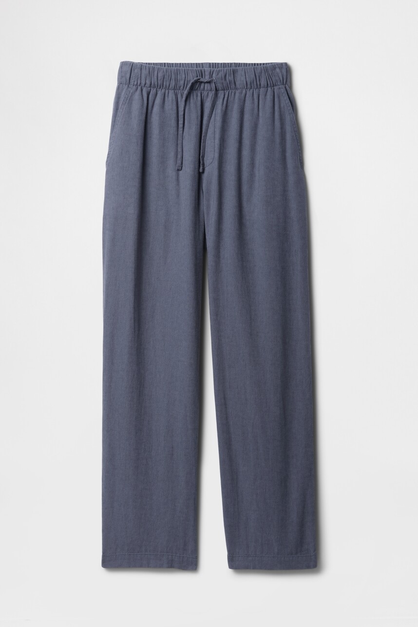 Pantalón De Lino Mujer Vintage Indigo 19-3929