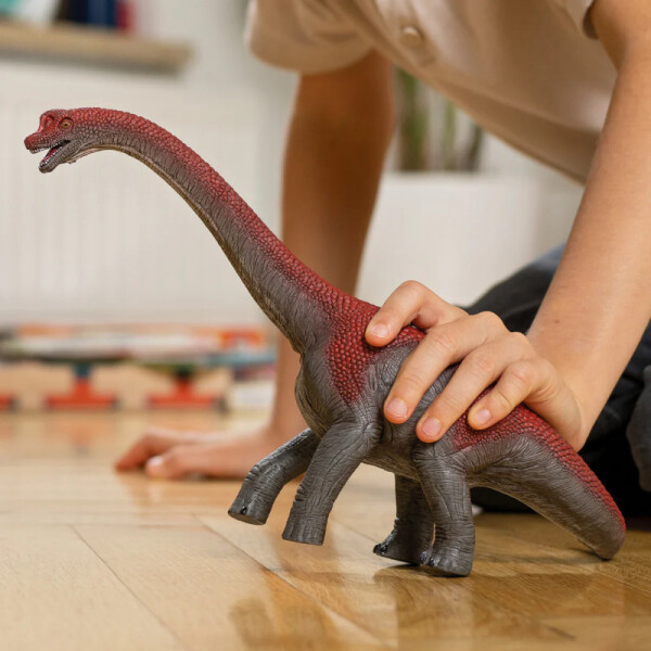 Dinosaurio Brachiosaurus rojo - Schleich Única