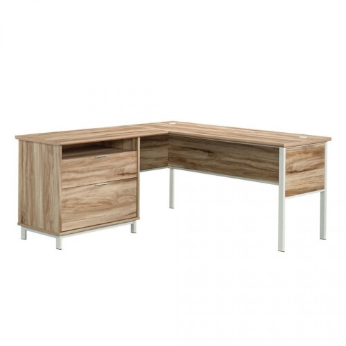 Escritorio moderno en forma de L - 2 Cajones - Sauder - Portage Park Escritorio moderno en forma de L - 2 Cajones - Sauder - Portage Park