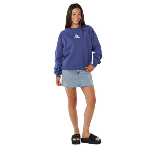 Buzo Rip Curl Luxe Surf Raglan Relaxed - Azul Buzo Rip Curl Luxe Surf Raglan Relaxed - Azul