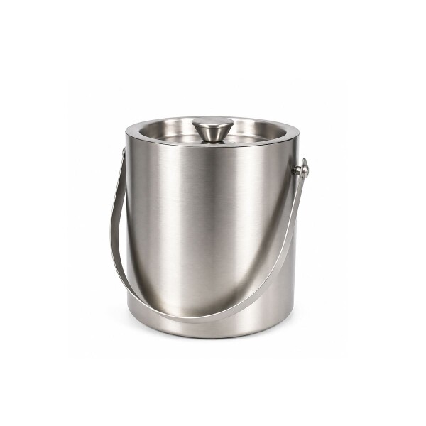 Hielera PRISMA c/tapa y asa de acero inox.15x17cm Hielera PRISMA c/tapa y asa de acero inox.15x17cm