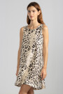 LARA DRESS Feline Cream