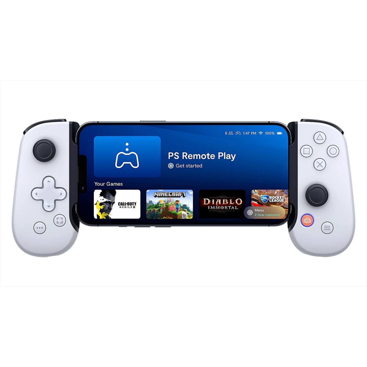 Joystick Portátil Sony BackBone One PlayStation Edition para iPhone - White 
