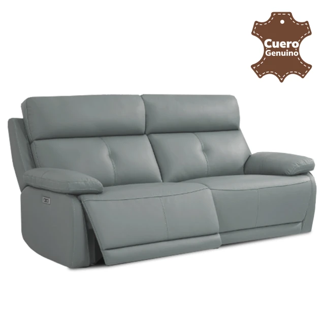 Sofá Sillón 3 cuerpos - Reclinable - Retráctil con sistema eléctrico - Línea en Cuero Genuino Sofá Sillón 3 cuerpos - Reclinable - Retráctil con sistema eléctrico - Línea en Cuero Genuino
