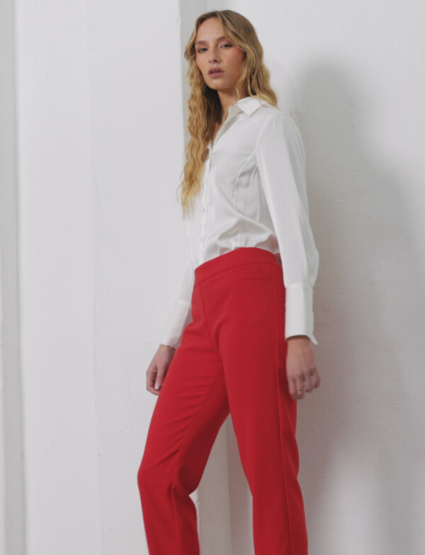 Pantalon Pull On ROJO