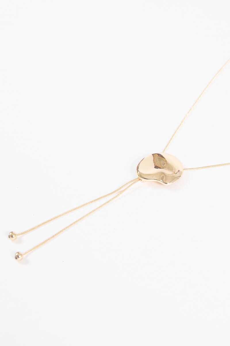 Collar regulable metallic dorado