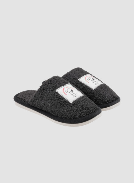 Pantufla snoopy Negro