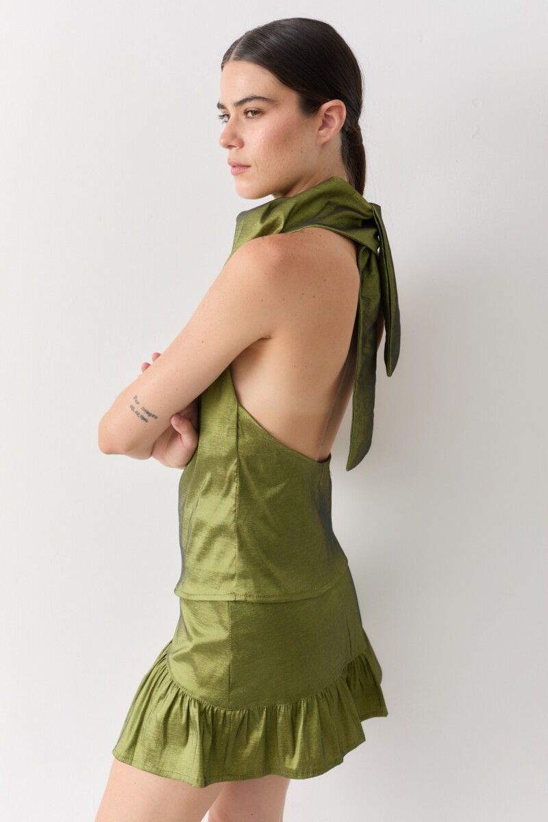 TOP HALTER PARTY Verde