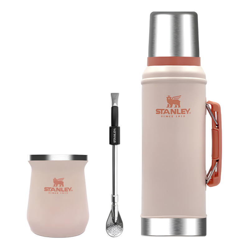 Combo Stanley Clásico, Termo Classic 940ml + Mate Acero Inox Combo Stanley Clásico, Termo Classic 940ml + Mate Acero Inox