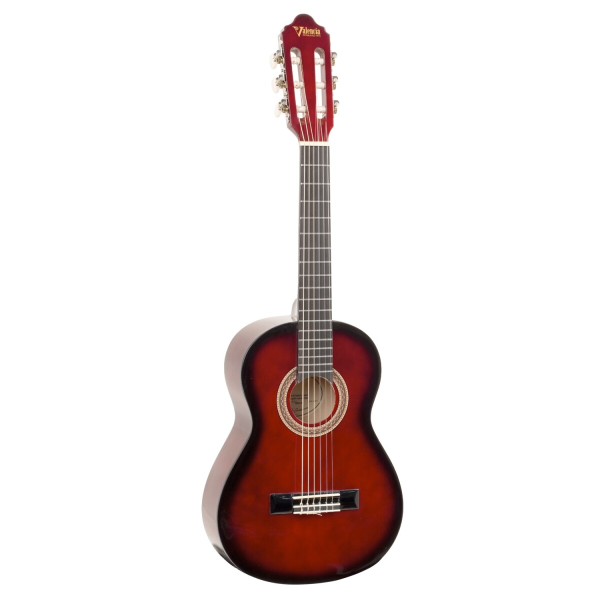 Guitarra Clásica 1/2 Valencia VC102 ideal para niños - Rojo 