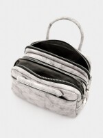 Bolso Bowling Efecto Craquelado crudo
