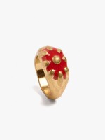 Anillo Con Detalle De Color rosa