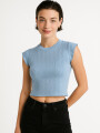 Musculosa Lanah Celeste Claro