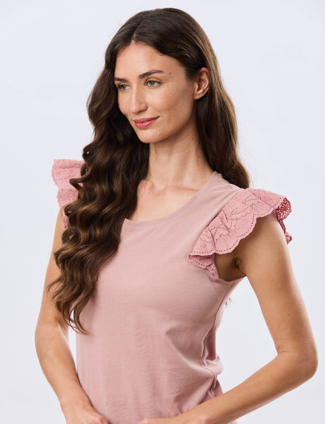 REMERA LISA DE ALGODÓN Rosa