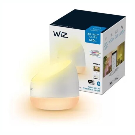 Lámpara De Mesa Inteligente WIZ Squire Dualzone Led Con BT Y WiFi Lámpara De Mesa Inteligente WIZ Squire Dualzone Led Con BT Y WiFi