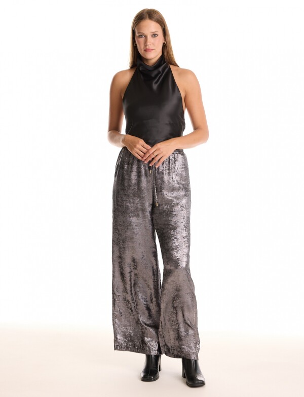 Pantalon Brillo PLATEADO