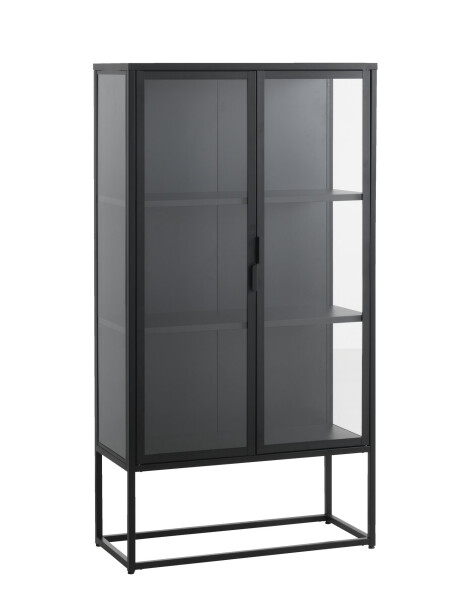 Vitrina VIRUM 2 puertas negro Vitrina VIRUM 2 puertas negro