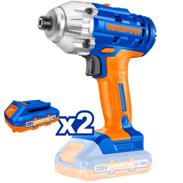 ATORNILLADOR DE IMPACTO 20VOLT WADFOW 2 BAT 1.5 AH 1 CARGADOR ATORNILLADOR DE IMPACTO 20VOLT WADFOW 2 BAT 1.5 AH 1 CARGADOR