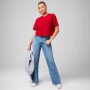 Top Training 100% Cotton Boxy Tee Mujer Holly Berry