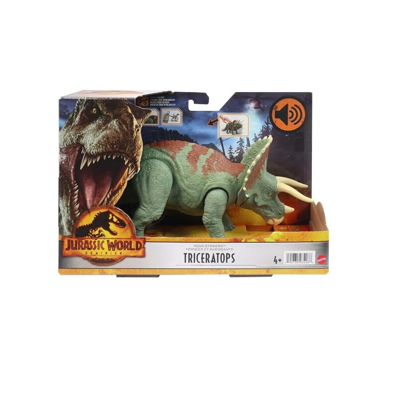 Jurassic World Triceratops Ruge y Ataca - Mattel JURASSIC WORLD - TRICERATOPS RUGE Y ATACA