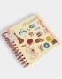 Anotadores Cuadernos y Memos Cuaderno Cuadrado Tapa Dura Con Stickers Y Charm - Amarillo Claro