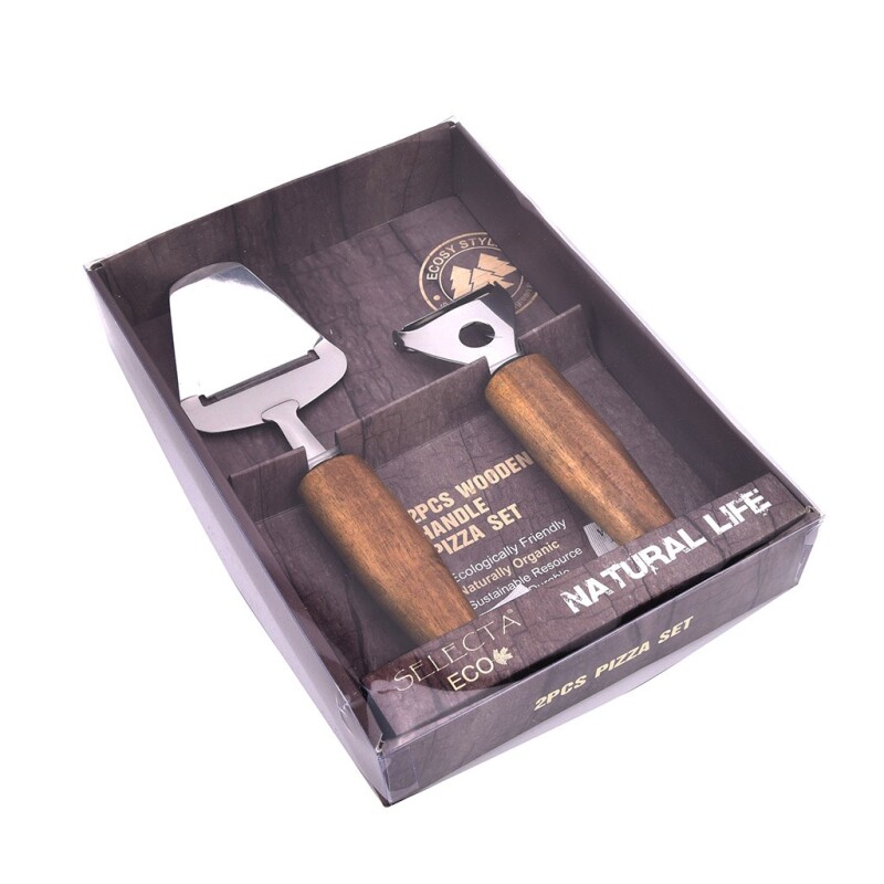 SET X2 PZAS PELADOR MANGO ACACIA L25X7.5CM/L18.5X5CM SET X2 PZAS PELADOR MANGO ACACIA L25X7.5CM/L18.5X5CM