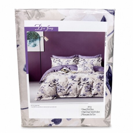 JUEGO DE SABANAS 2 PLAZAS C/ FUNDA PARA ALMOHADA DISEÑOS SURTIDOS 001