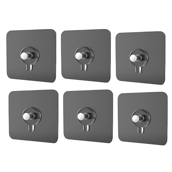 Gancho Adhesivo Tornillo Pared Soporte Colgar Multiuso X6 Transparente Gancho Adhesivo Tornillo Pared Soporte Colgar Multiuso X6 Transparente