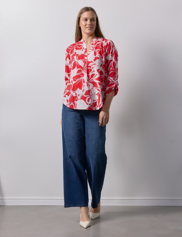 Blusa Printed ROJO/MULTI