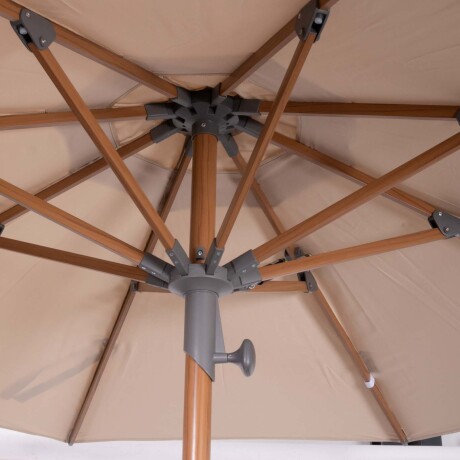 SOMBRILLA ALUMINIO 2.75M ALUMINIO NATURAL-BEIGE LINWOOD