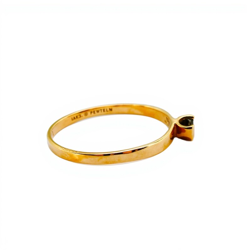Anillo Solitario-Oro bajo-Piedra Zafiro-AN8124 conpiedra
