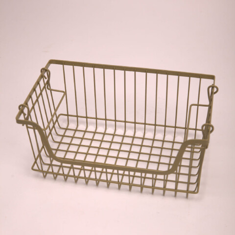 Canasto organizador de metal Osaka verde