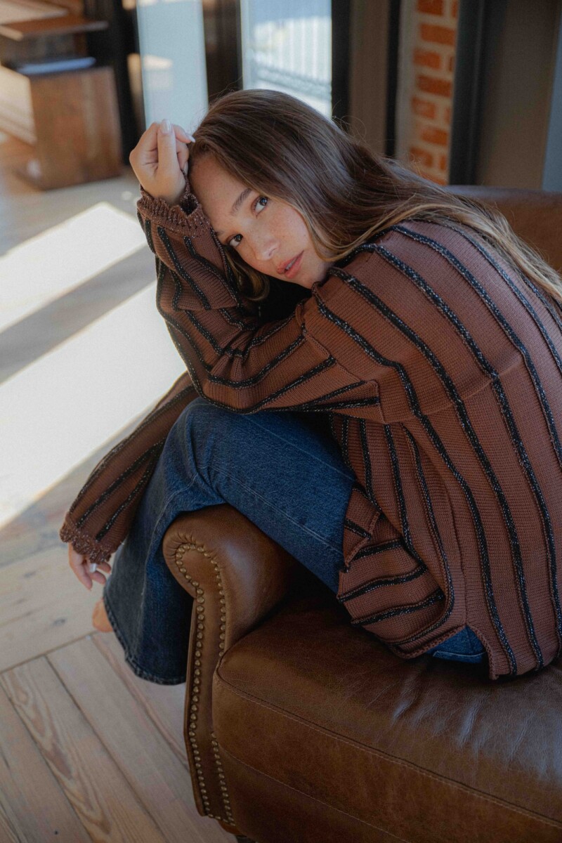 Sweater Mango - Marrón 