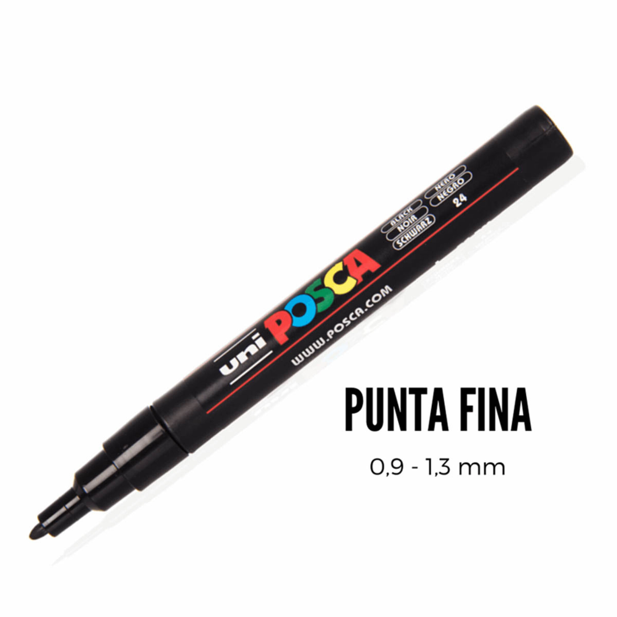UNI POSCA PC-1MR Naranja. Marcador De Pintura No Permanente. Trazo 0.7 Mm