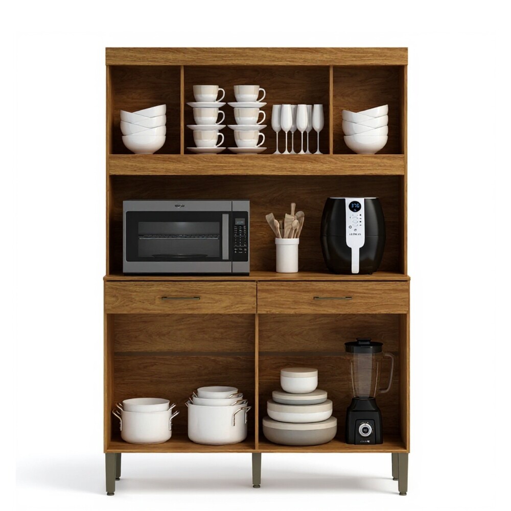 KIT DE COCINA ALACENA COMPACTA ARMARIO APARADOR - 8 PUERTAS 2 CAJONES KIT DE COCINA ALACENA COMPACTA ARMARIO APARADOR - 8 PUERTAS 2 CAJONES