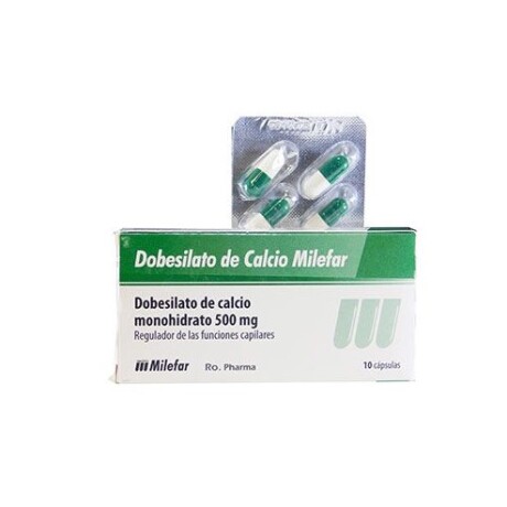 Dobesilato De Calcio Milefar 500 10 COM Dobesilato De Calcio Milefar 500 10 COM