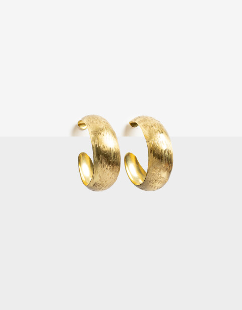 Aros Argollas Bronce Aros Argollas Medianas Bronce - Dorado Bronce