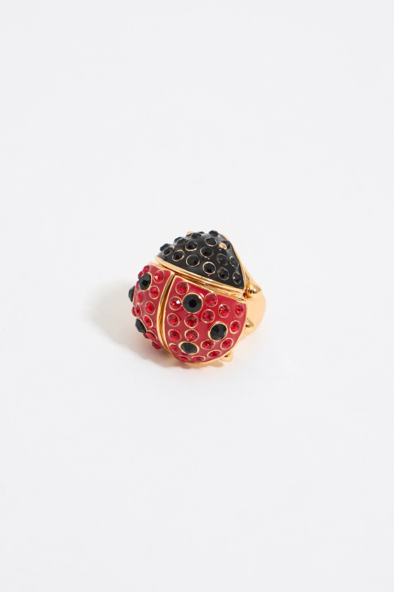 ANILLO MARIQUITA CRISTALES Rojo