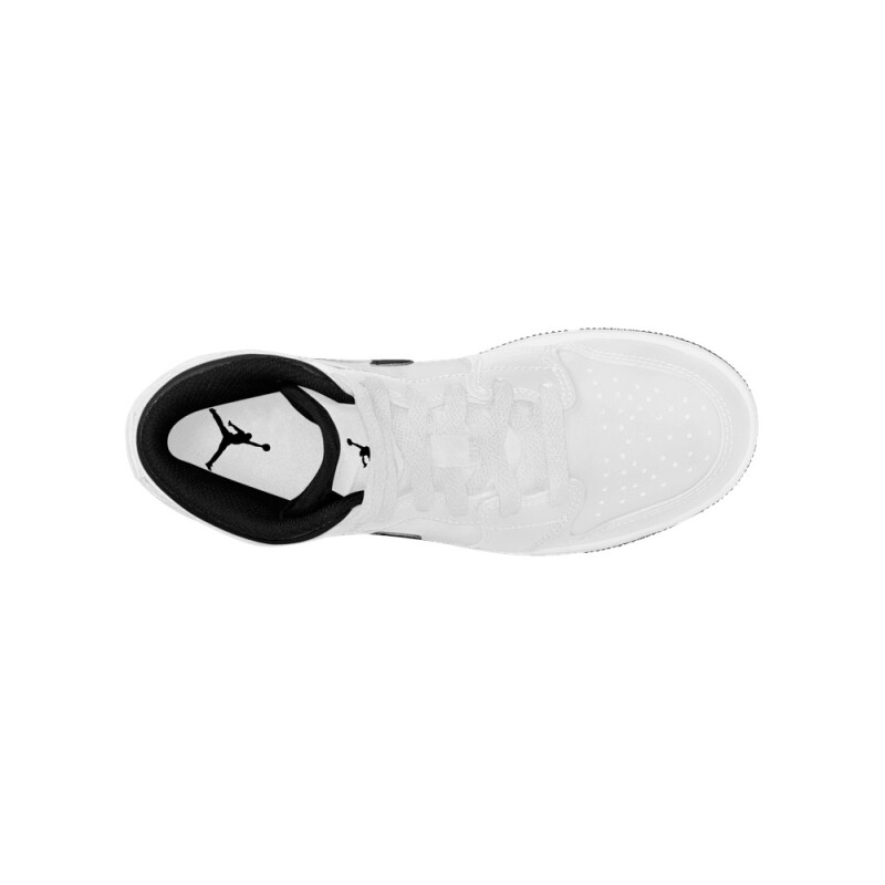 Zapatillas Air Jordan 1 Mid de Niño Blanco