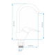 Griferia De Mesada Cocina Monocomando Cromo Arona Aqualia CROMO