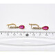 Caravanas Antiguas Con Diamantes Y Rubies Sinteticos. Caravanas Antiguas Con Diamantes Y Rubies Sinteticos.