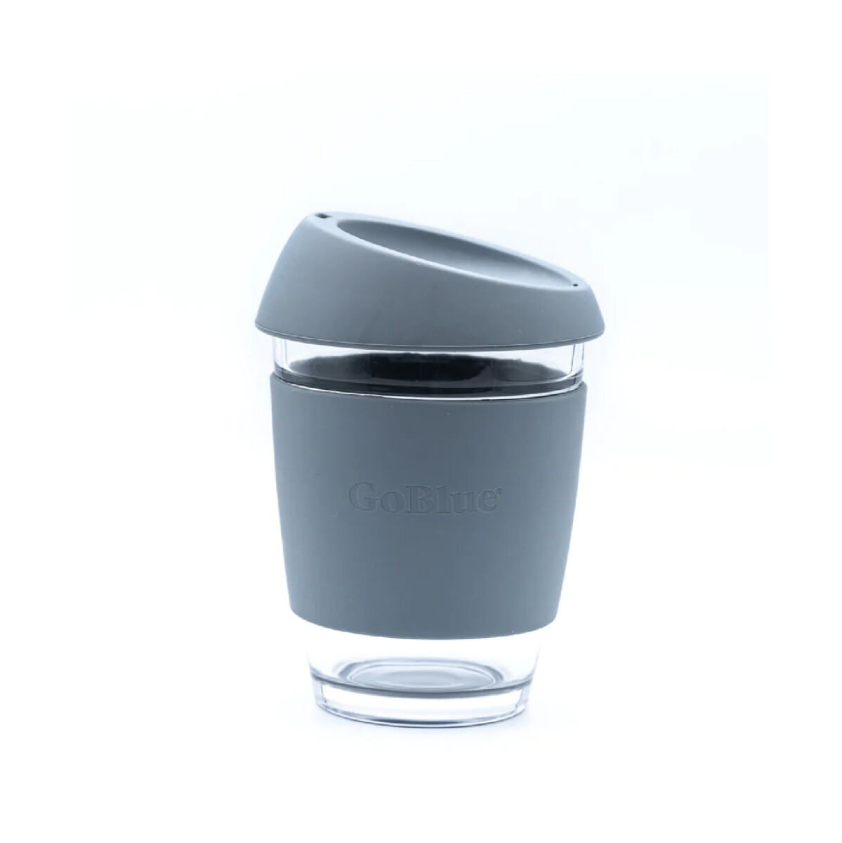 Vaso De Vidrio Reusable GoBlue Mug - Gris 