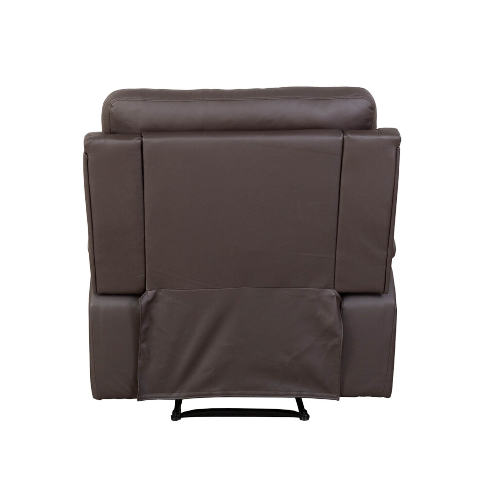 RECLINER 1 CUERPO SIMIL-CUERO MARRON LEXUS